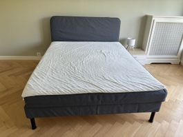 Lit + Sommier + Matelas (IKEA Blafjallet)