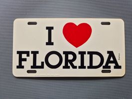 I Love Florida Schild Larchmont Prod 1970 Vintage Zustand