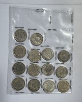 50 Rappen Silber 14 Stk 1940-1962 vz-unz