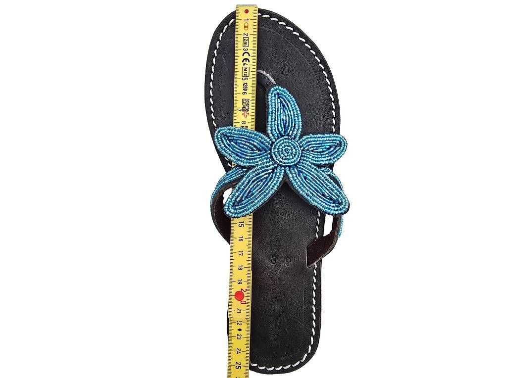 Scarpe da donna: Handgemachte Leder-Sandalen - Türkis 39 – Nuovo e nell'imballaggio originale da Brione s. Minusio venduto da Littleninja 3
