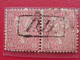 1863: Nr.38 mit PD im langen Kasten, Stempelrarität !