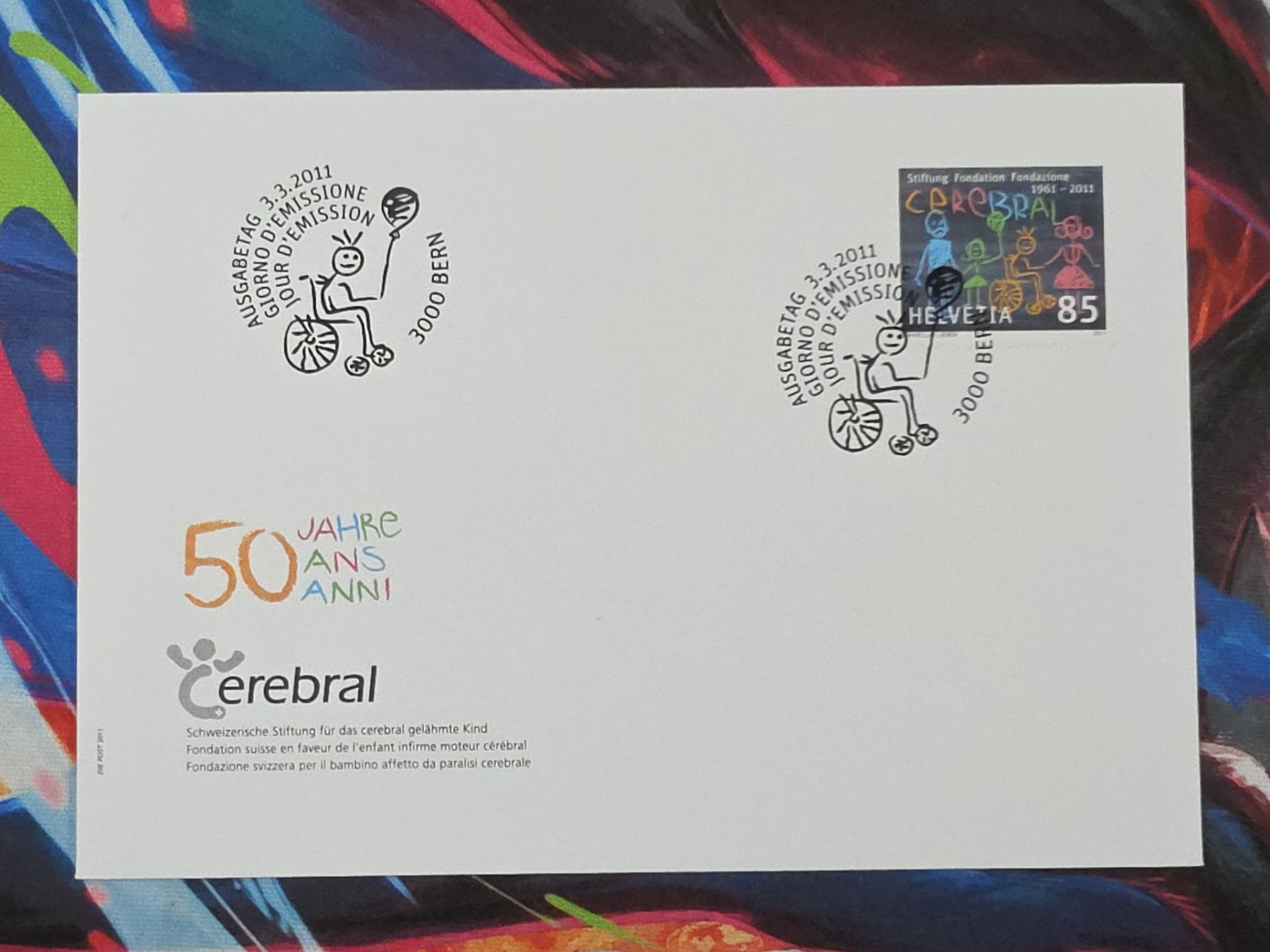 Tutti i francobolli: CL29 2x Enveloppe + Timbre Suisse 2011 – Usato da Cousset venduto da Patrick_Collections 1