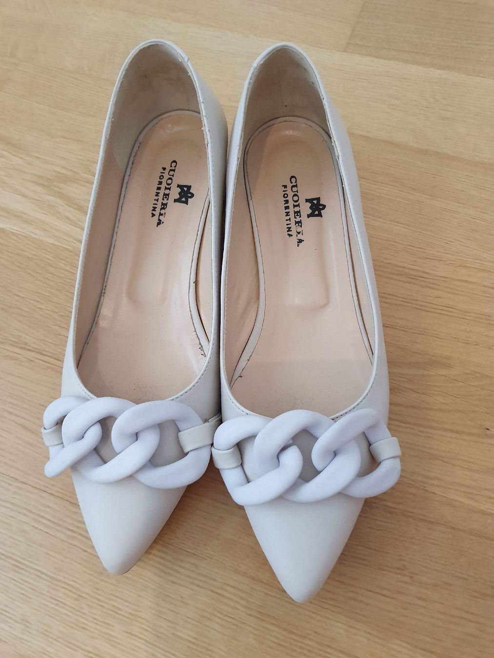 Damenschuhe: Lederballerina beige Grösse 39 – Neu (gemäss Beschreibung) aus Wettingen von __Dom__