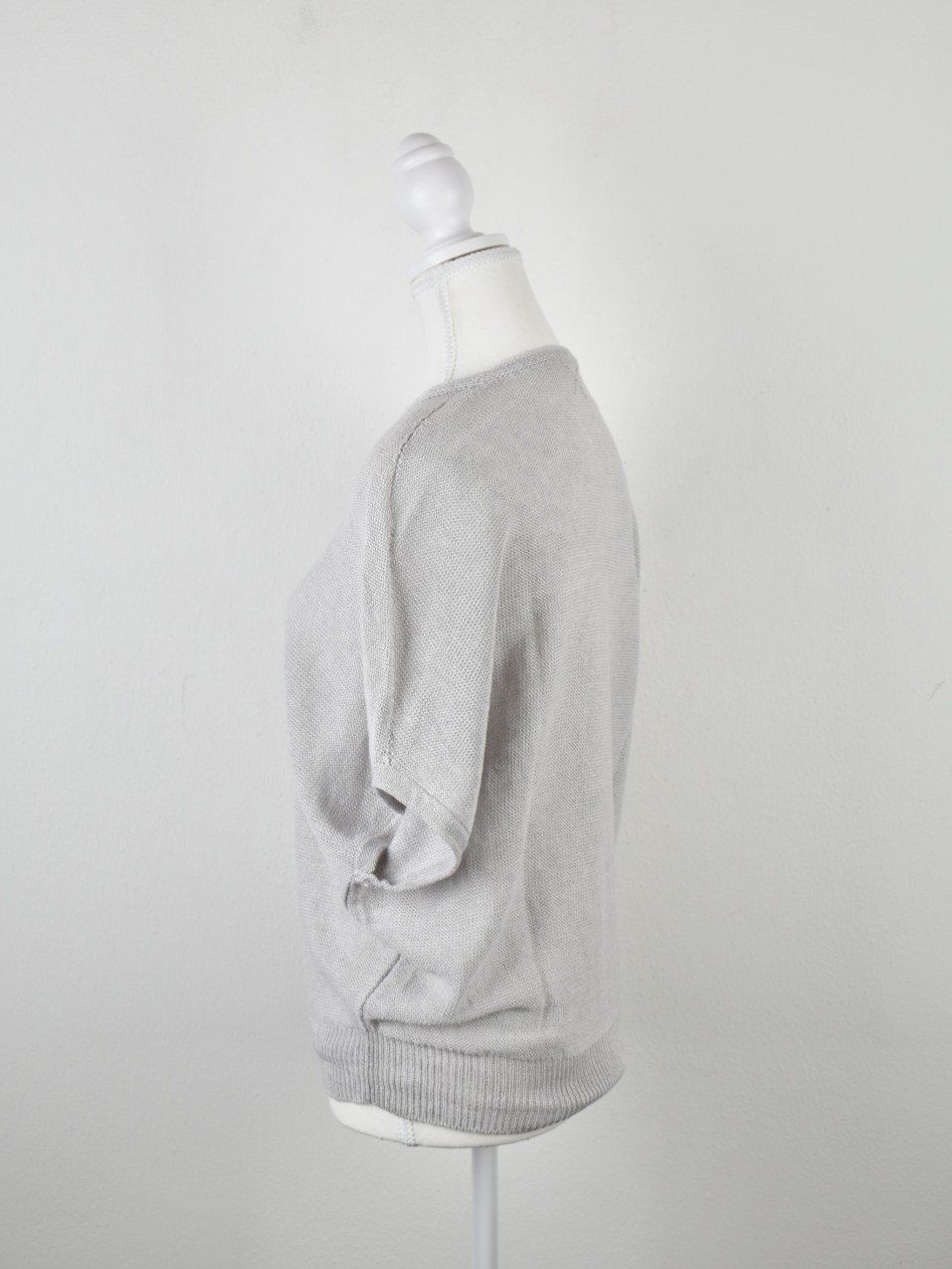 Maglioni & Felpe: handknit Kurzarm Pullover, grau, Gr.S, 100% Leinen – Usato da Nürensdorf venduto da 2ND_STORY 3