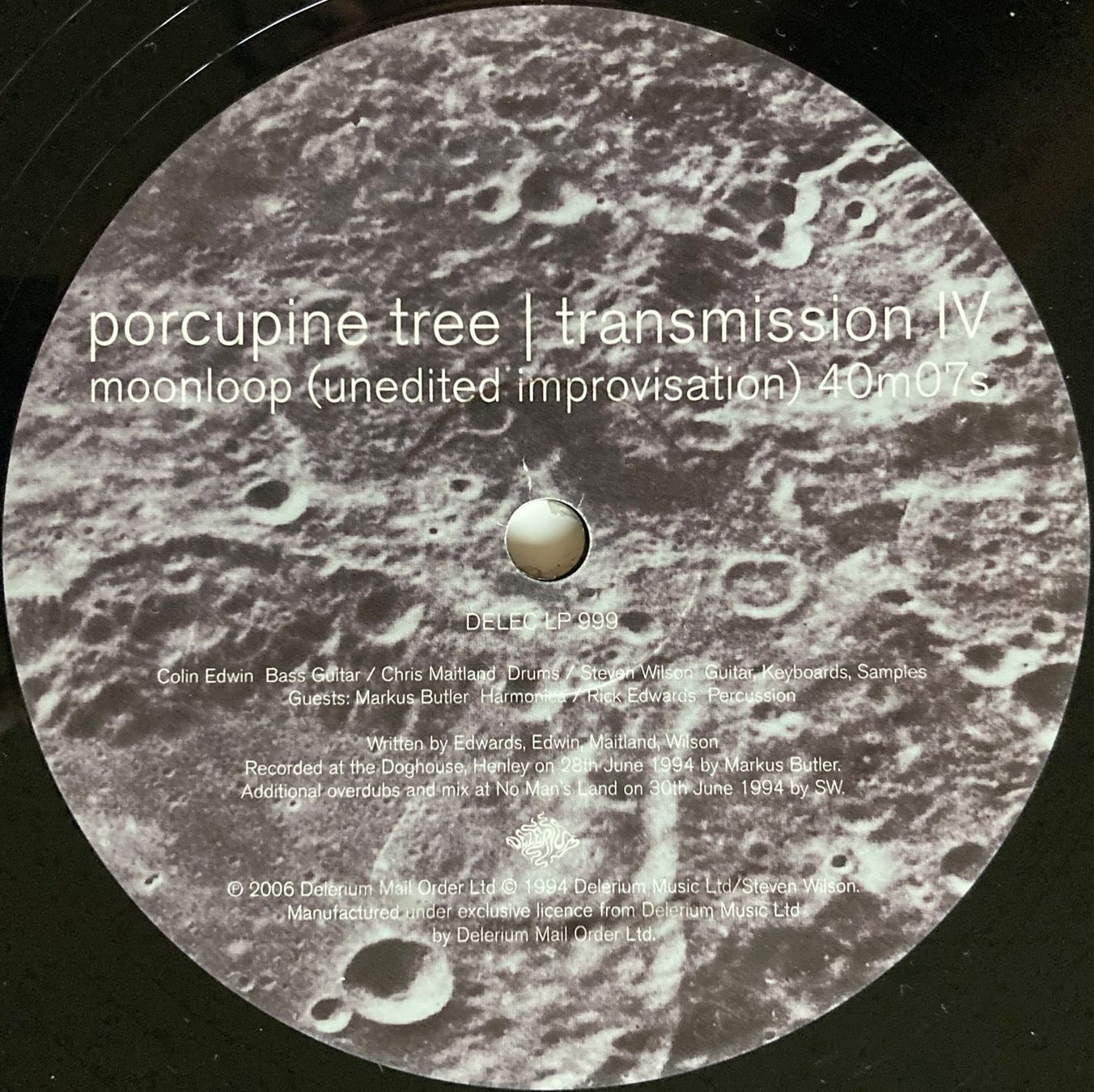 Dischi in vinile: PORCUPINE TREE - TRANSMISSION IV - MOONLOOP (UNEDITED IMPROV – Usato da Bottens venduto da hotter-than-hell 2