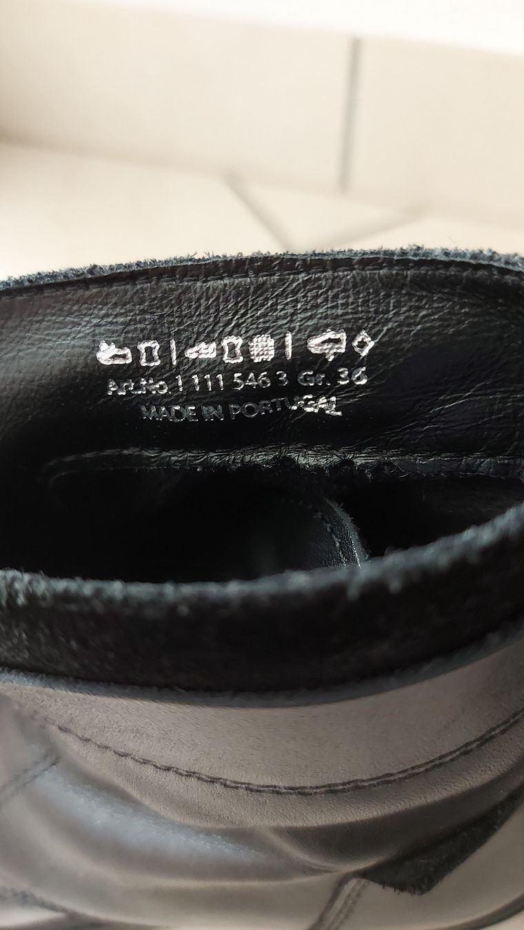 Scarpe da donna: Bottines noires à lacets cuir véritable – Usato da Sion venduto da aud_7pxl 3