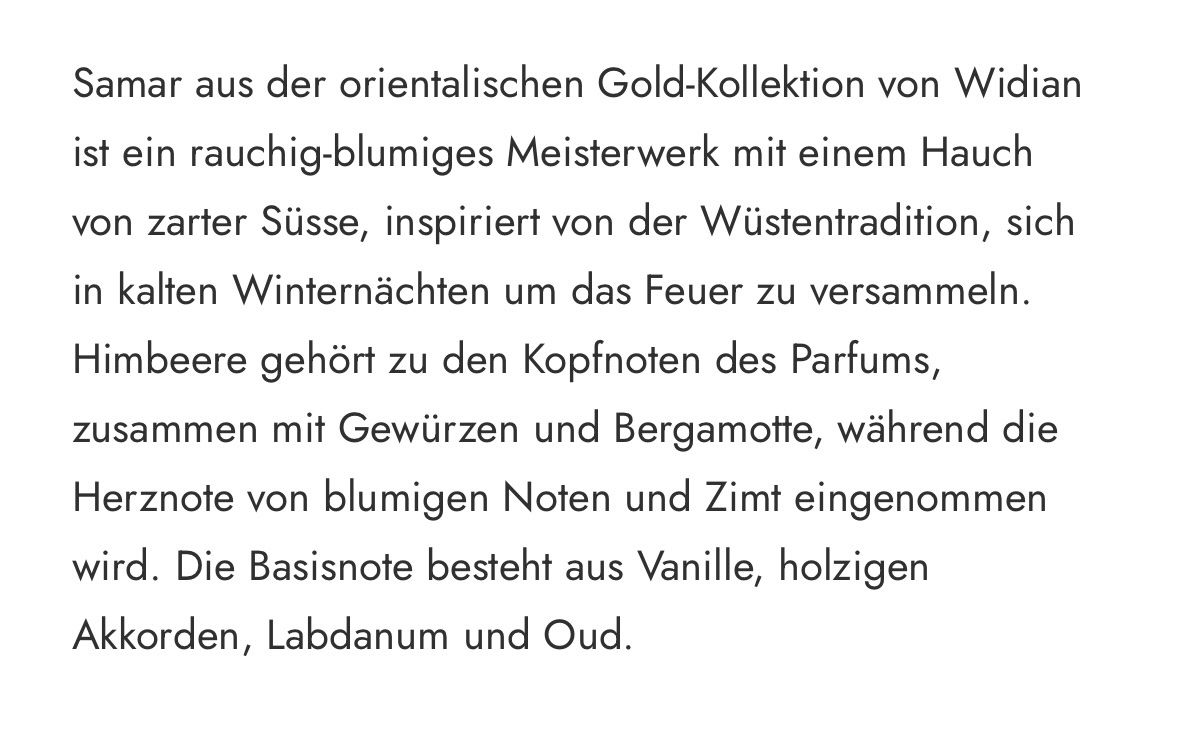 Widian Profumi & Eau de Toilette: Widian Samar Gold-Kollektion 10ml – Nuovo e nell'imballaggio originale da Triesen venduto da Sara369 1