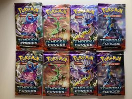 8 Pokemon Booster Temporal Forces versiegelt neu English