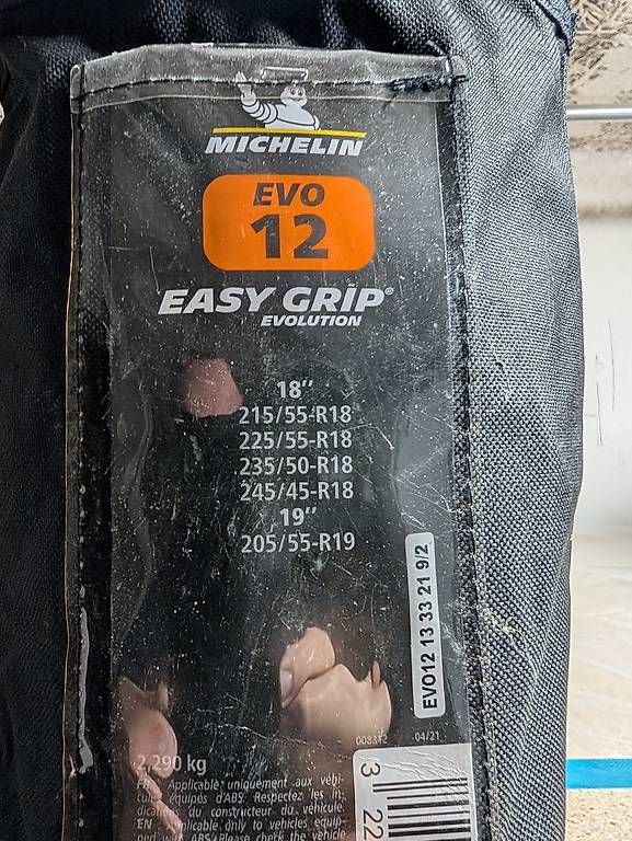 Catene da neve: Michelin Textilschneekette  Easy Grip EVO 12 – Nuovo e nell'imballaggio originale da Uster venduto da ysberg 1