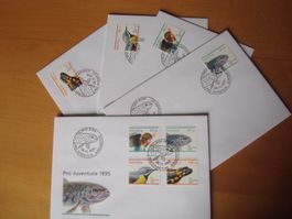 PJ 1995 FDC‪ Serie und einzeln