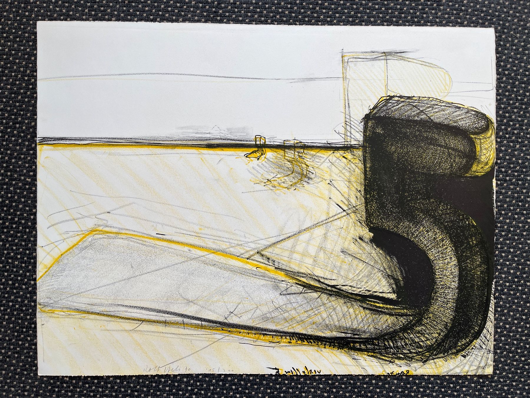Grafiken & Lithographien: Lithografie von Rolf Iseli 1970     (ID B5644) – Gebraucht aus Gelterfingen von art-and-more