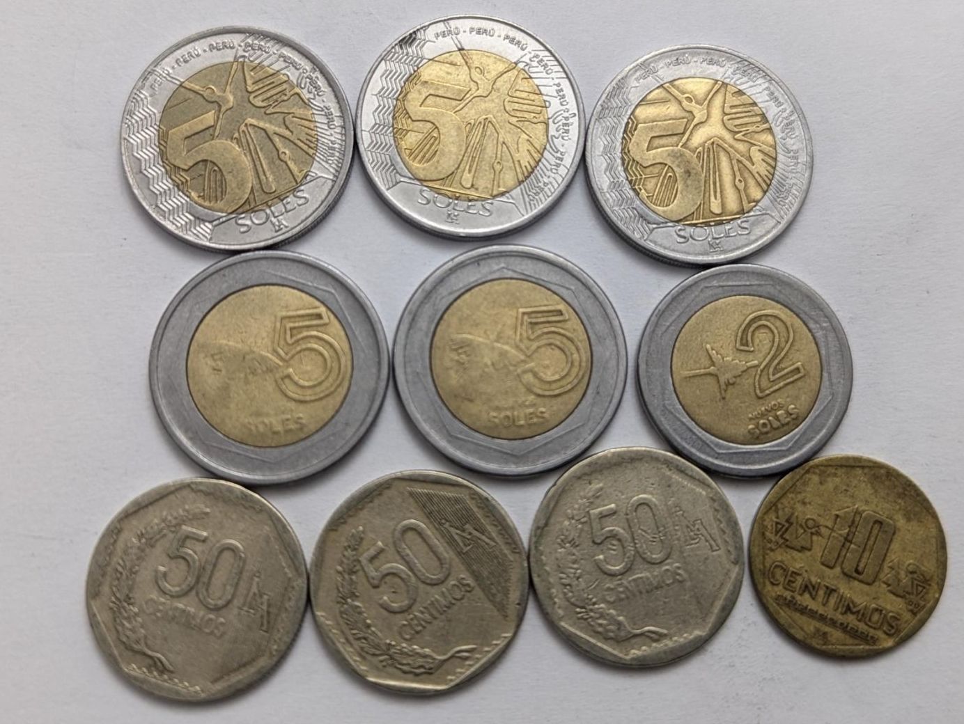 Alle Münzen: Peru circulating coins,delivery mi September – Gebraucht aus Porrentruy von jmbechir