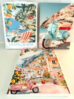 3 Wandbilder modern neu Italien Flair 🇮🇹