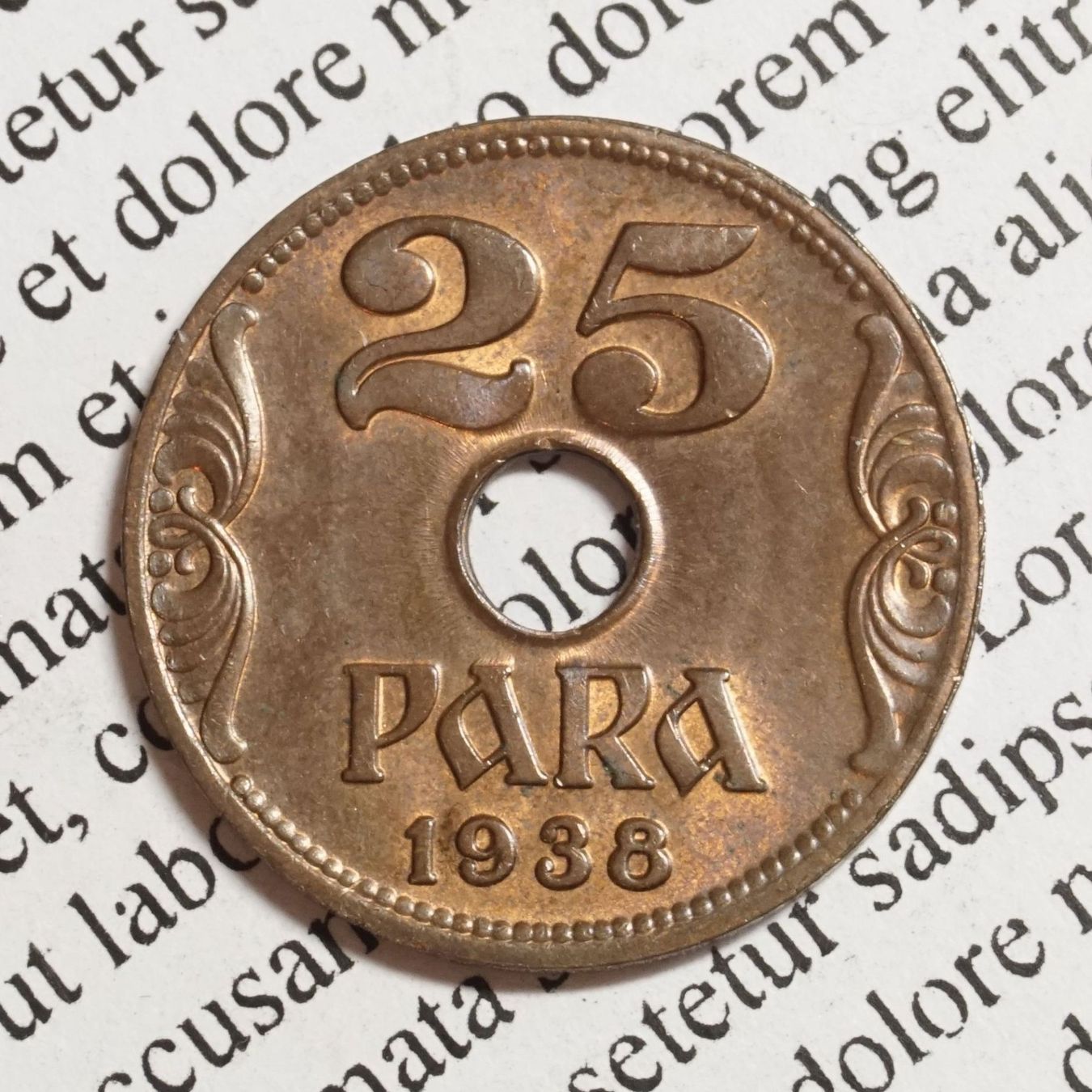 Alle Münzen: 25 Para 1938 UNZ Lot 3 – Gebraucht aus Flamatt von samowarow 2