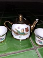 Asiatisches Tee-Service Miniatur, Handbemalt, Vintage