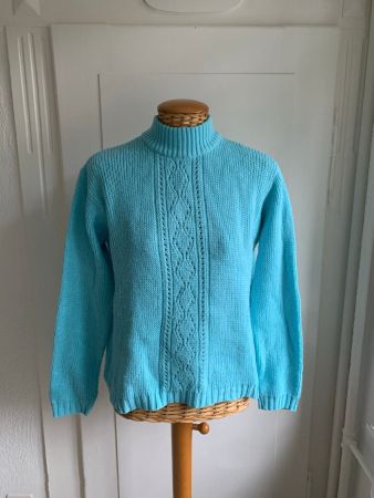 Strickpullover hellblau - 164