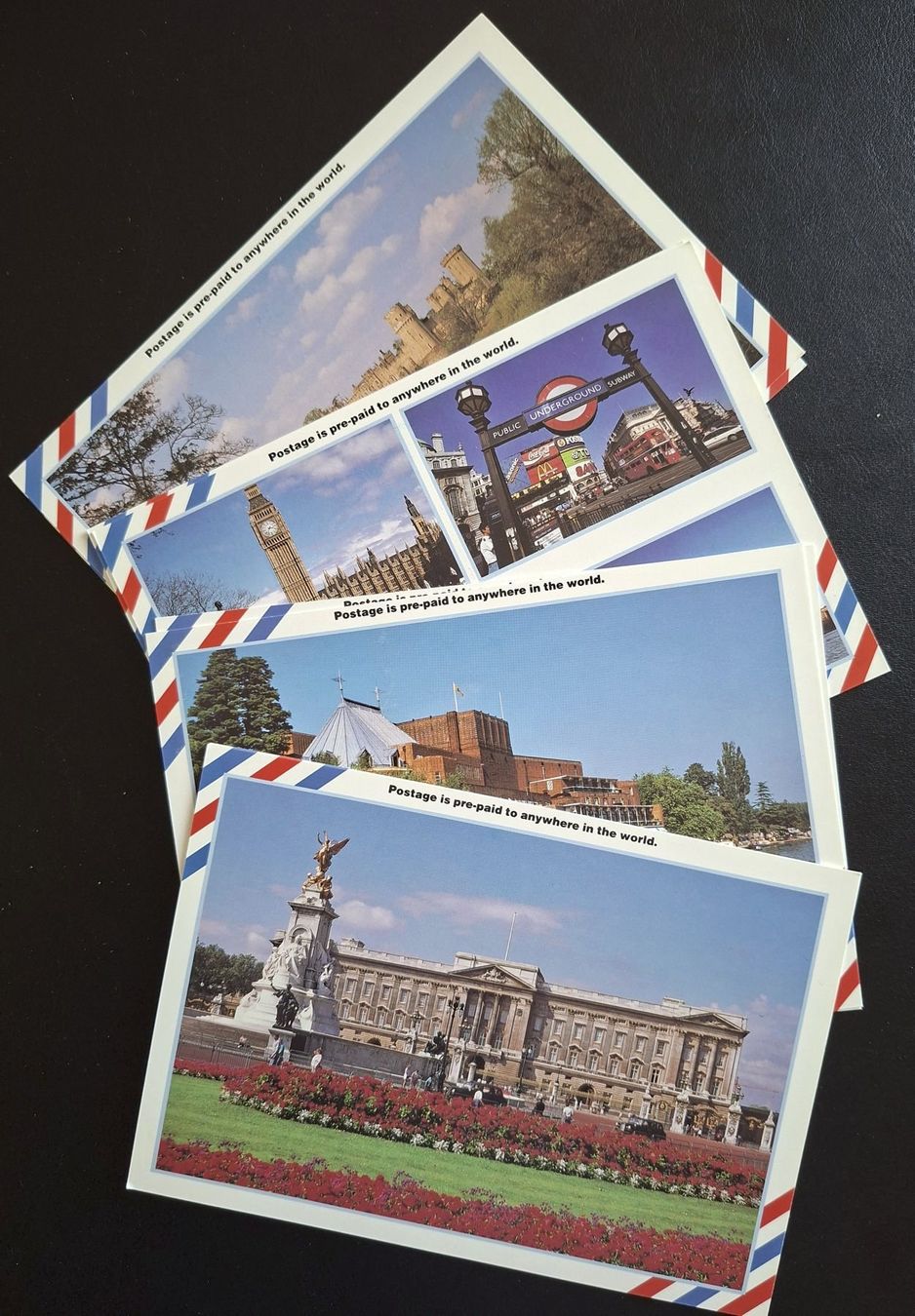 Tutti i francobolli: England 22 Postkarten vorfrankiert – Usato da Basel venduto da Pfefferschootte 1