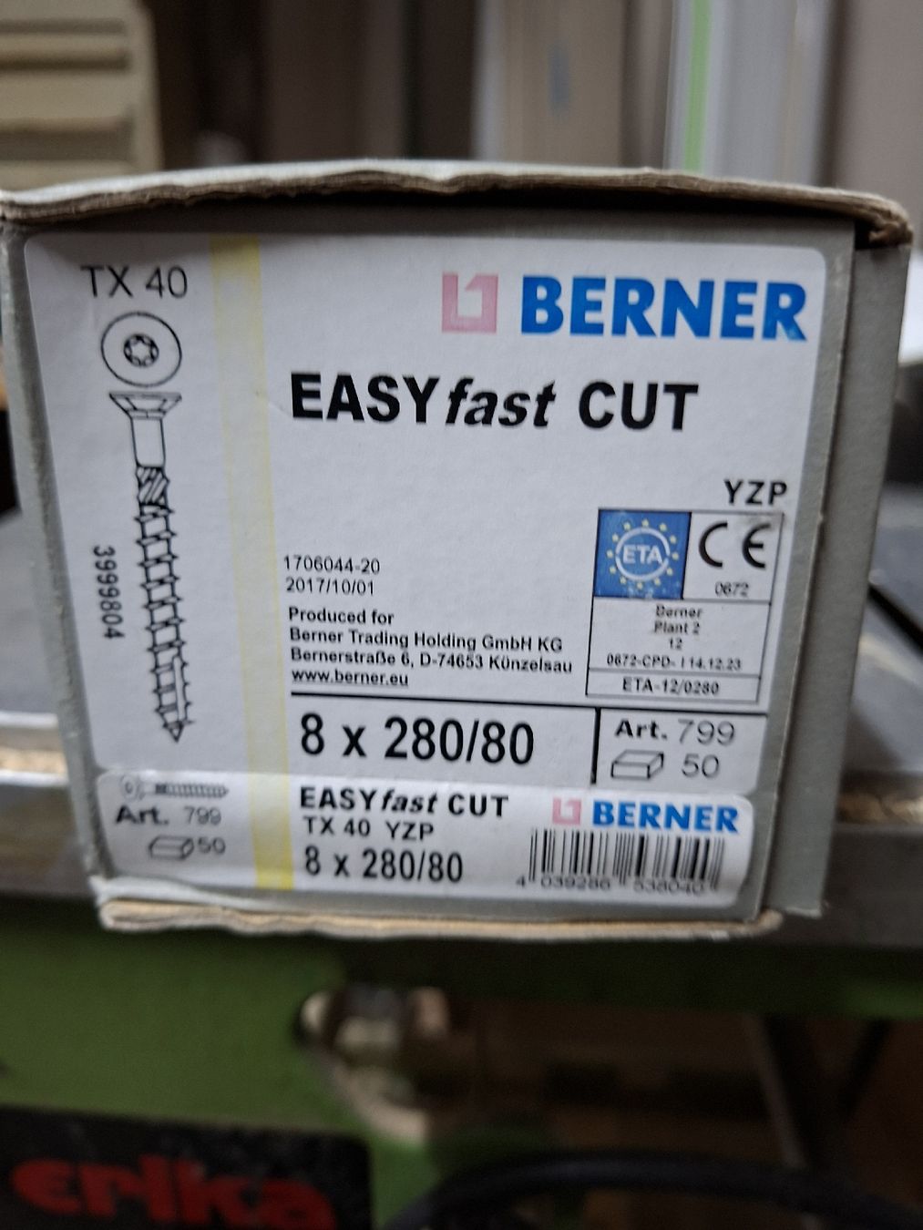Ferramenta: Holzschrauben Bauschrauben 8x280 Easy fast CUT – Nuovo e nell'imballaggio originale da Gammen venduto da Starlet40