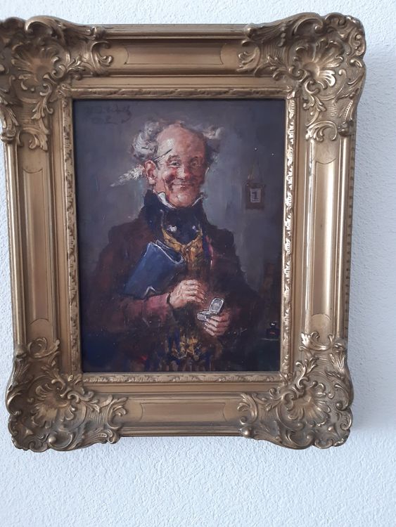 antikes Ölgemälde 