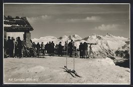 St. Moritz, Skihütte Corviglia mit Fern
