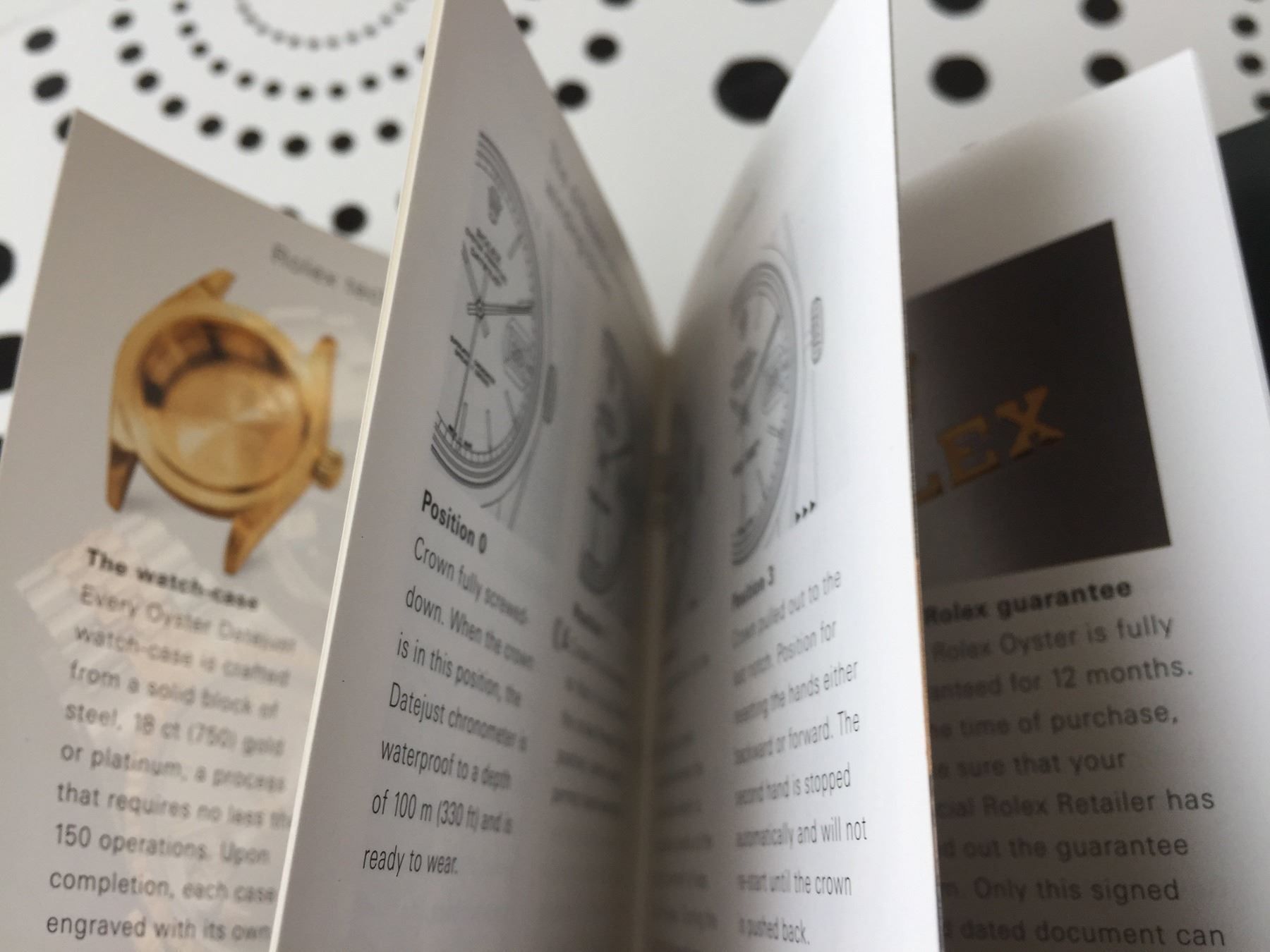 Documents: ROLEX DATEJUST - OPERATING INSTRUCTIONS - ENG 2008 !!! – D'occasion à Epalinges par dream-watch 3