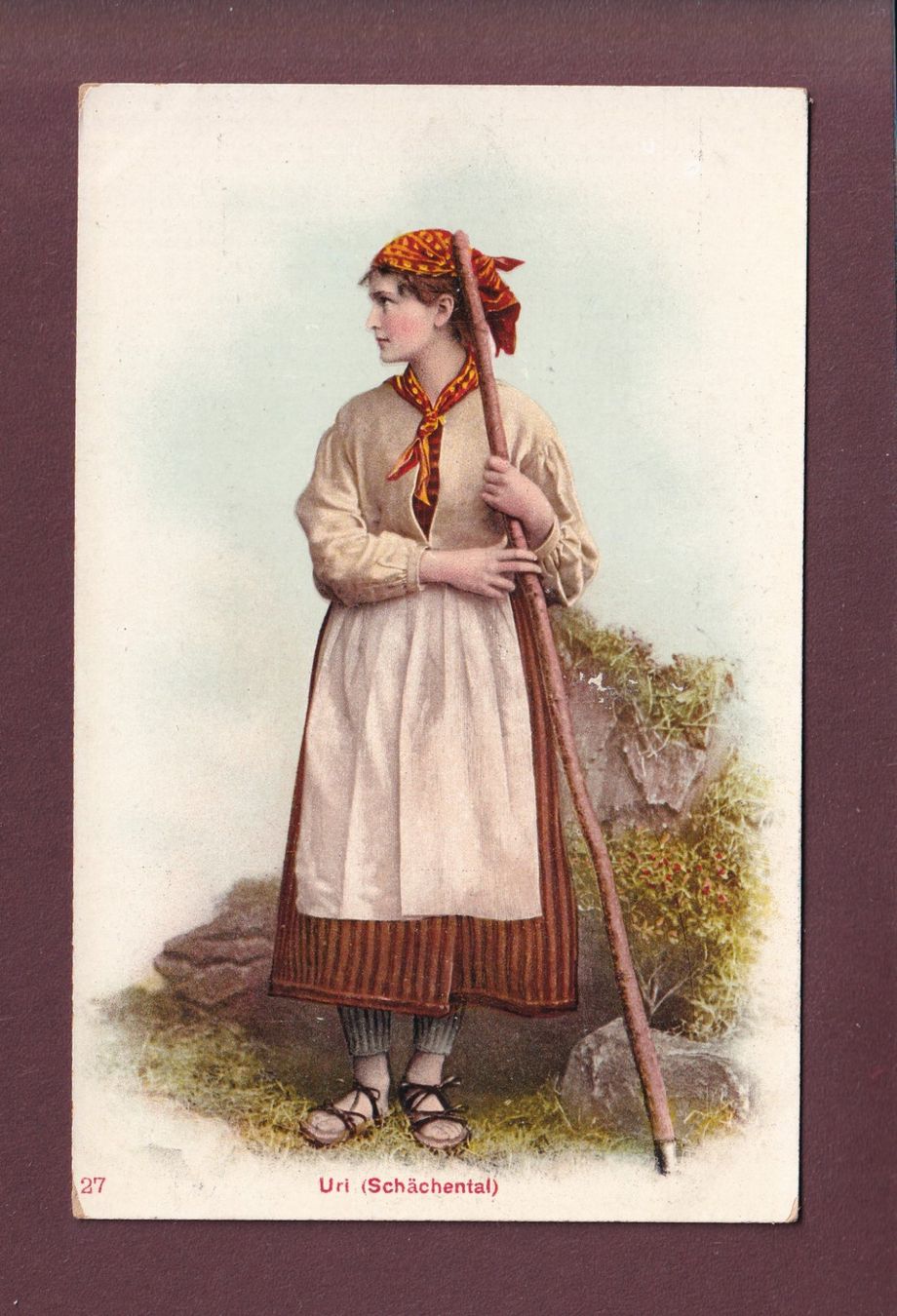 Cartoline postali: URI - Tracht - Schächental – Usato da Pully venduto da nicecards
