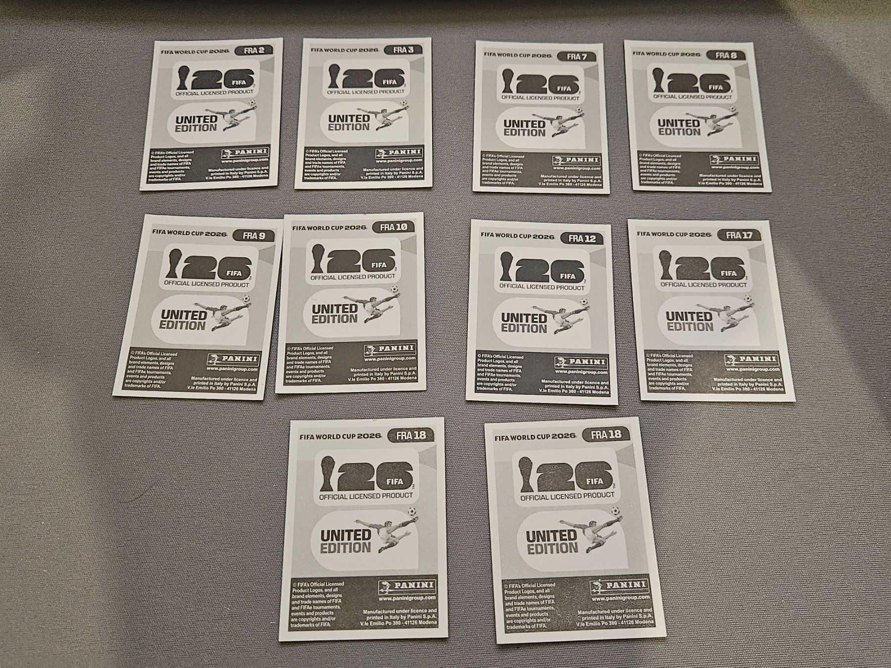 Panini Carte collezionabili: 10 Sticker WM 2026 FRA – Nuovo (secondo la descrizione) da Zürich venduto da Joselito0 1
