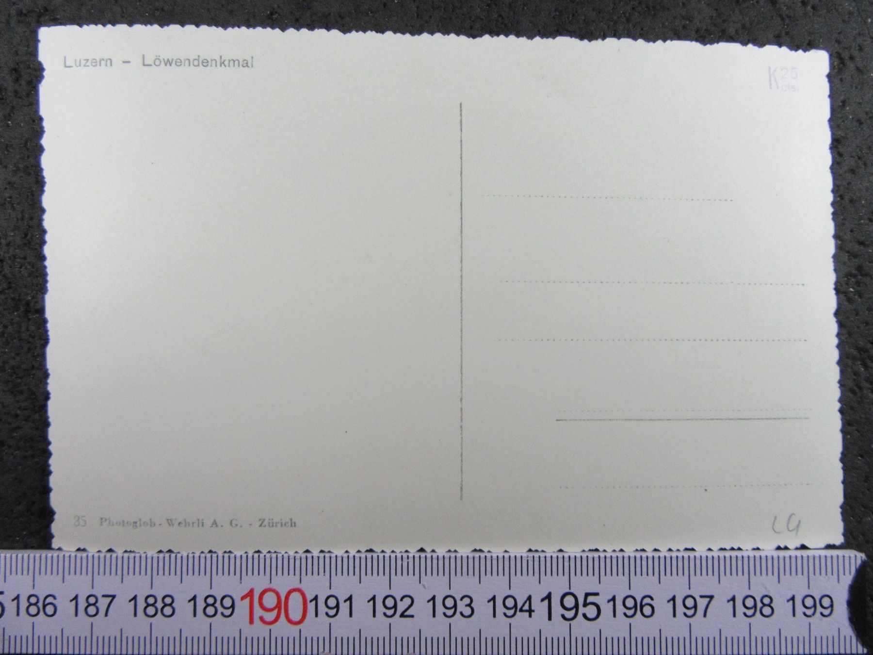 Cartoline postali: LUZERN LÖWEN-DENKMAL LU AK – Usato da Ettingen venduto da Hausi4711 1