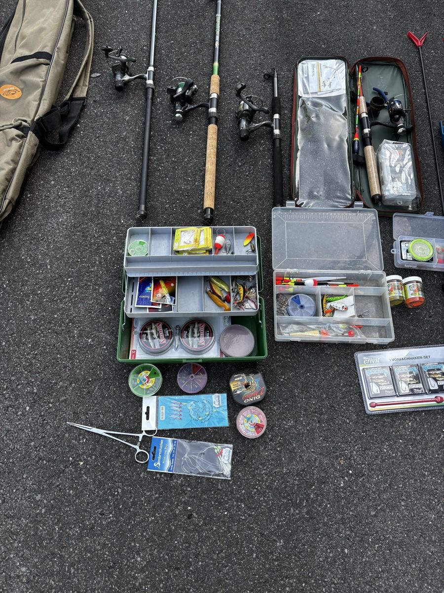 Canne da pesca: Angelset mit viel Zubehör  – Usato da Rheinfelden venduto da Fisch223. 2