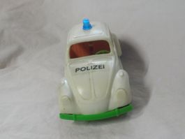 WADER  VW KÄFER  POLIZEI  KUNSTSTOFF  19 CM GERMANY UNBESP.