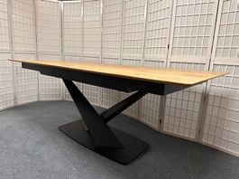 Esstisch GIZEH Wildeiche massiv natur geölt 200/270 x 100 cm