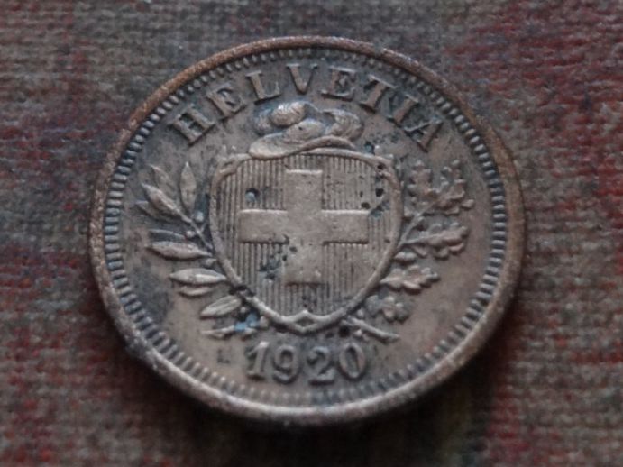 Tutti le monete: 1 Rp. 1920   (F) – Usato da Romanel-sur-Lausanne venduto da Swift13