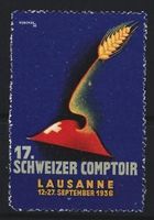 Reklamemarke Lausanne, 17. Schweizer Com