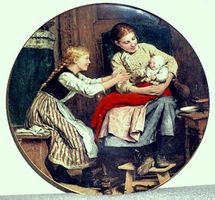 Langenthal Teller Anker Das erste Lächeln sourire 23 cm