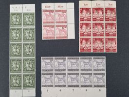 Deutsches Reich Briefmarken Bogenteile postfrisch