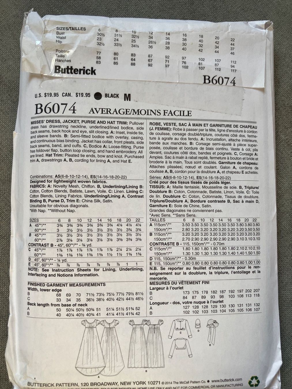 Schnittmuster: Schnittmuster Butterick History Vintage – Neu und originalverpackt aus Utzenstorf von mrs_peel 1