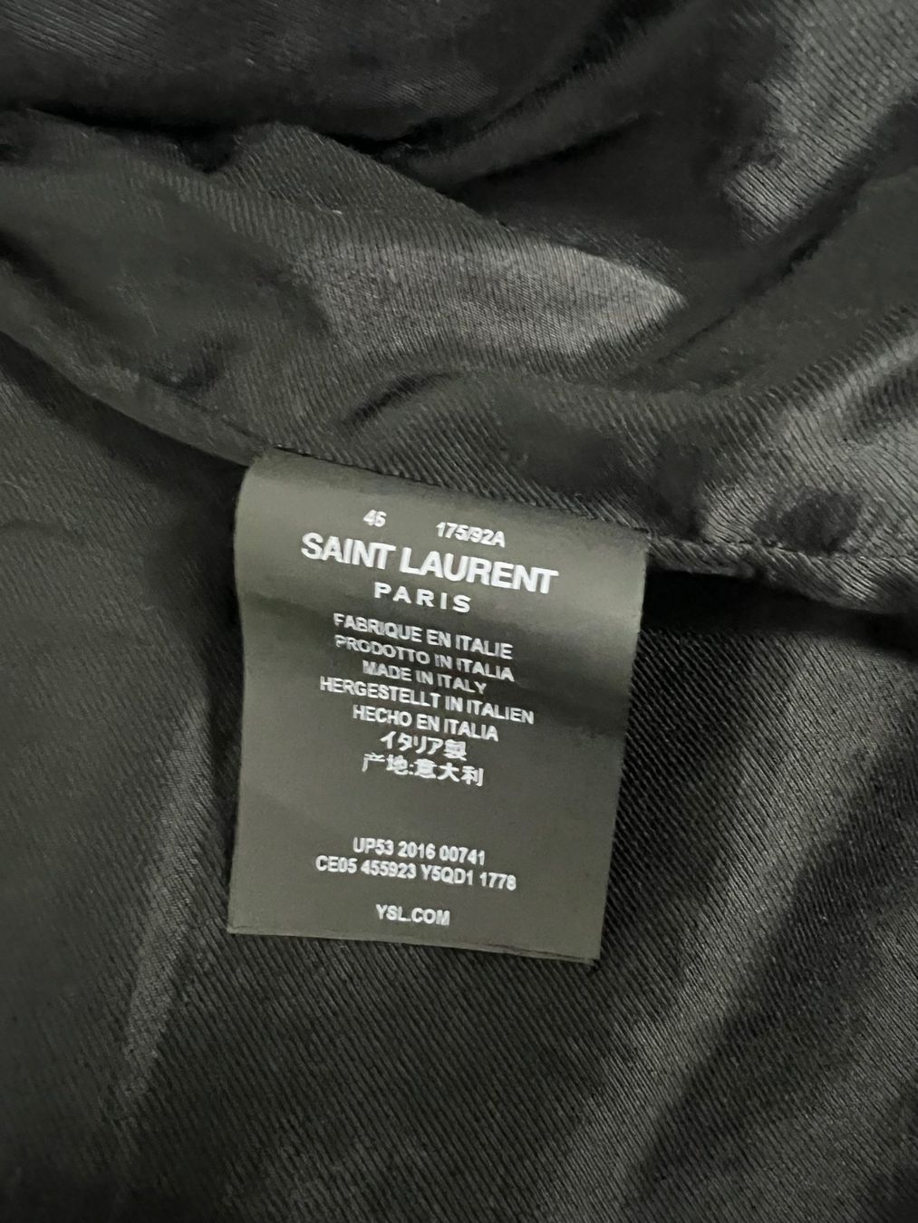 Saint Laurent Jacken: Saint Laurent Leather Stars Jacket – Gebraucht aus Biel/Bienne von sami0788480082 6