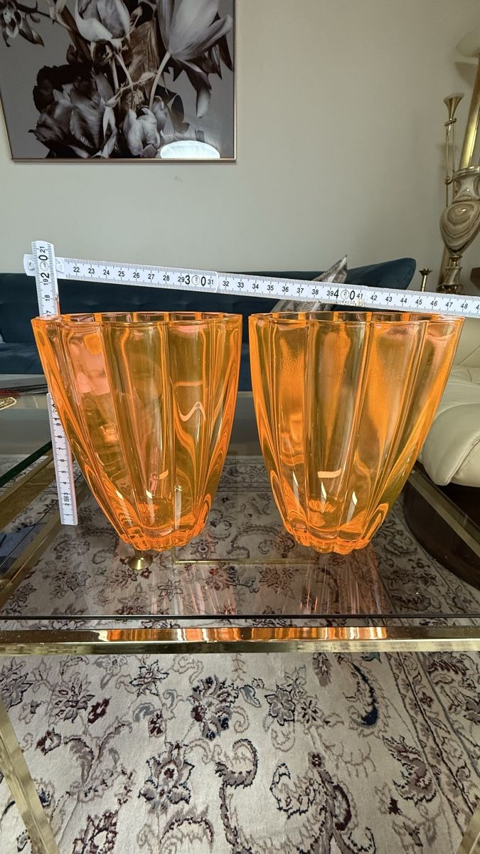 Vasi & Recipienti: Seltene Vase Orange Uranglas – Usato da Trasadingen venduto da Kaffee.mann 3