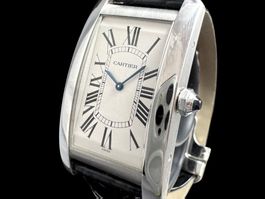 Cartier Tank Americaine Platin Handaufzug 27mm *U1448
