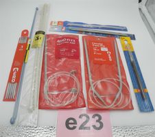 5 Stricknadeln + 3 Häckel, Nr. e23