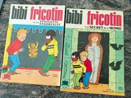 Lot de 2 BD anciennes "bibi fricotin" Pierre Lacroix (1967 )