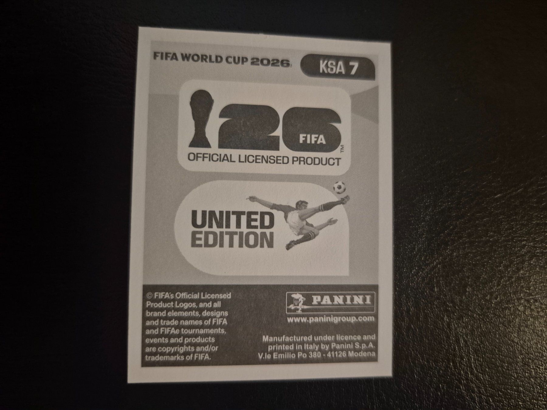 Panini Carte collezionabili: Panini WM 26 KSA 7 – Nuovo (secondo la descrizione) da Rorschacherberg venduto da AJ3108 1