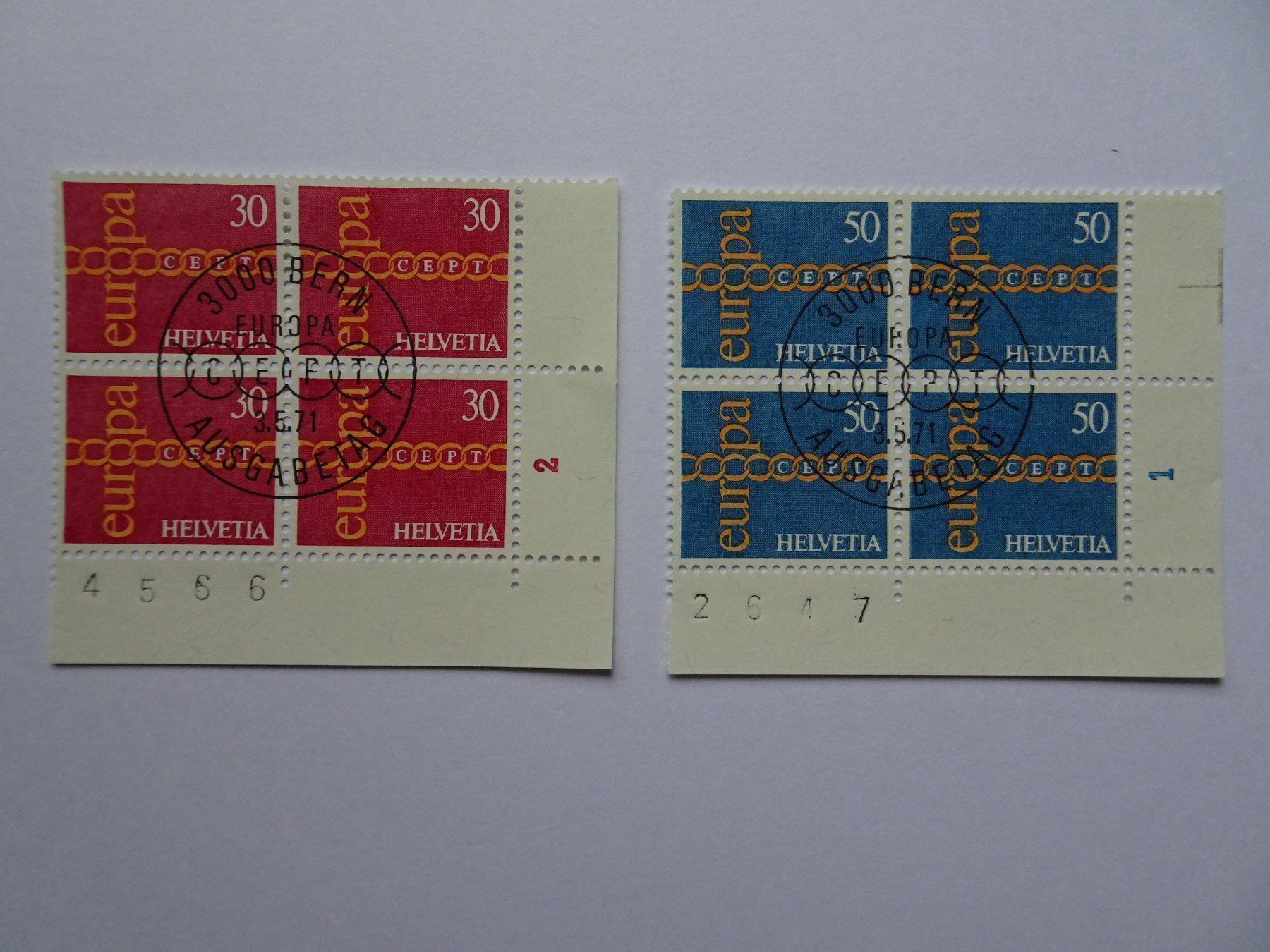 Tous les timbres: 1971 – Neuf (Voir description) à Aadorf par Chnorli-Furz