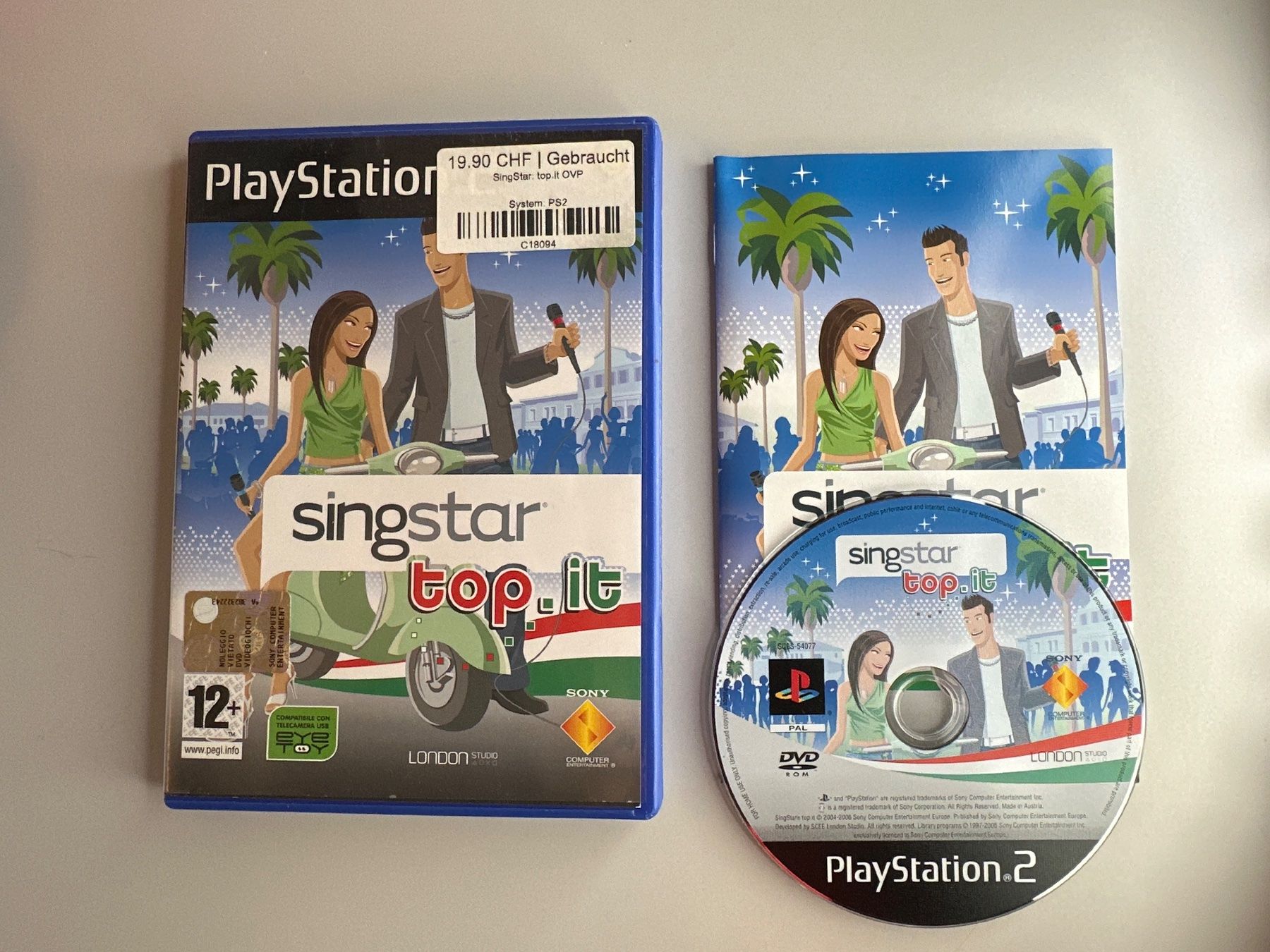 Sony Spiele: Singstar Top.it - IT - PS2 – Gebraucht aus St.gallen von taduz