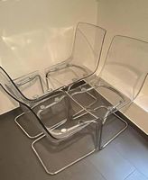 Lot de 4 chaises / Set 4 chaises (IKEA Tobias)