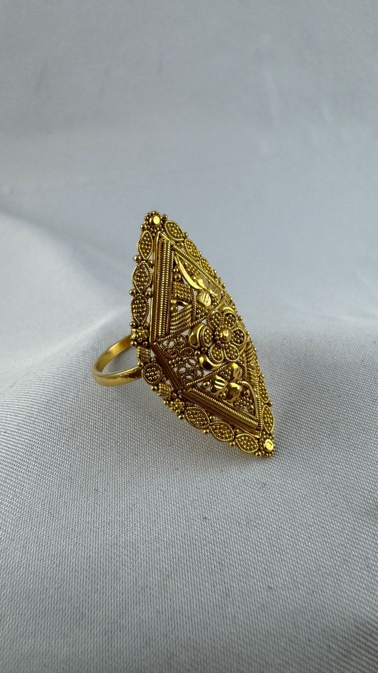 Anelli: Ring in 916 Gold / 22 Karat – Usato da kreuzlingen venduto da fantasy_schmuck 4