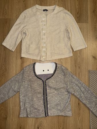 Strickjacke Damen Perlen und Glitzer Grösse L/40