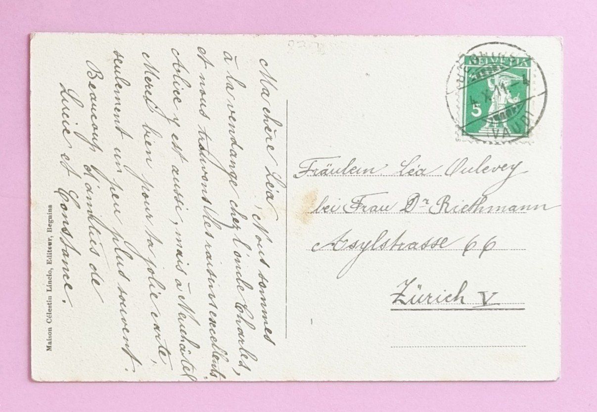 Cartoline postali: Begnins - Hotel Ecu - Tramway - Strassenbahn - 1911 – Usato da Rothrist venduto da RROENK 1