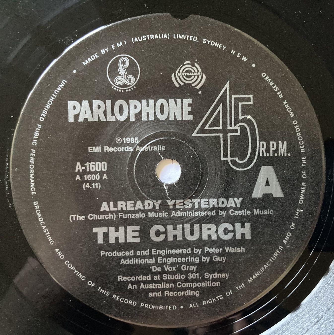 Dischi in vinile: THE CHURCH - ALREADY YESTERDAY – Usato da Bottens venduto da hotter-than-hell 2
