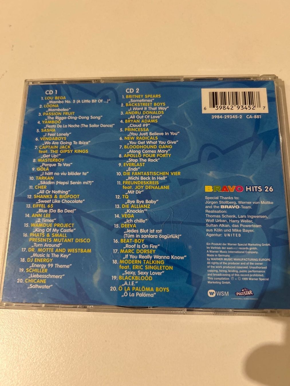 CD: CD- Bravo Hits 26 – Usato da Guntershausen venduto da Gloominati 1